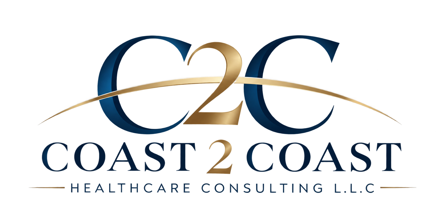 C2C navy and gold logo